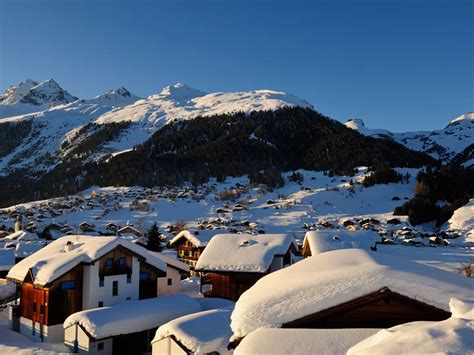 skiing in brigels switzerland.